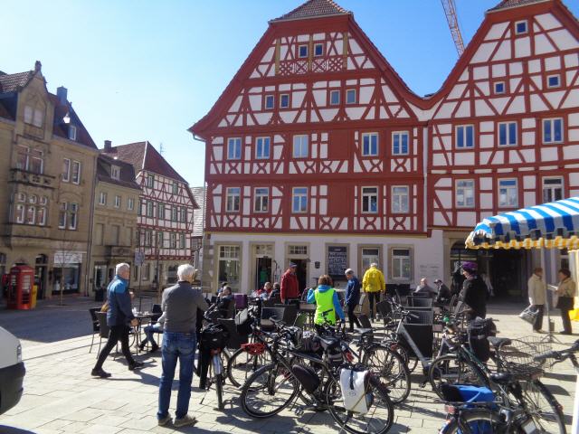 In Eppingen/Marktplatz