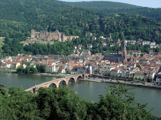 Panorama Heidelberg mit Schloß