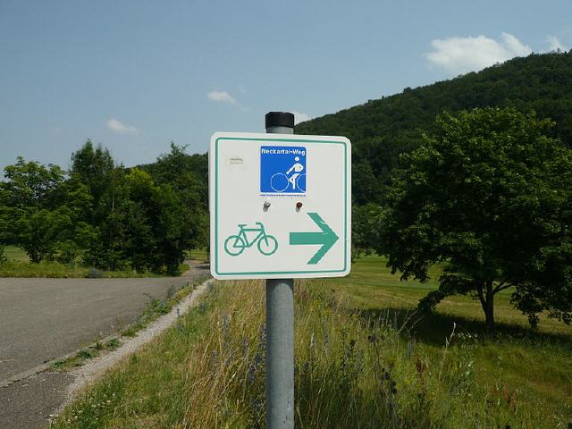 Neckar Radweg/Wegweiser