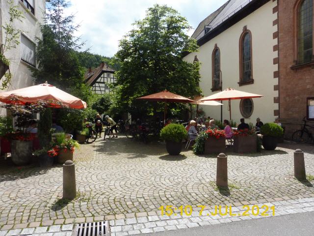 Pause im Pfälzerwald.