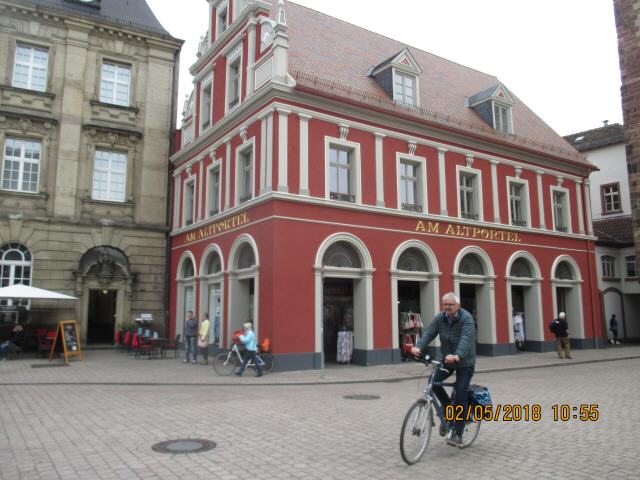 Pause nach Ankunft in Speyer